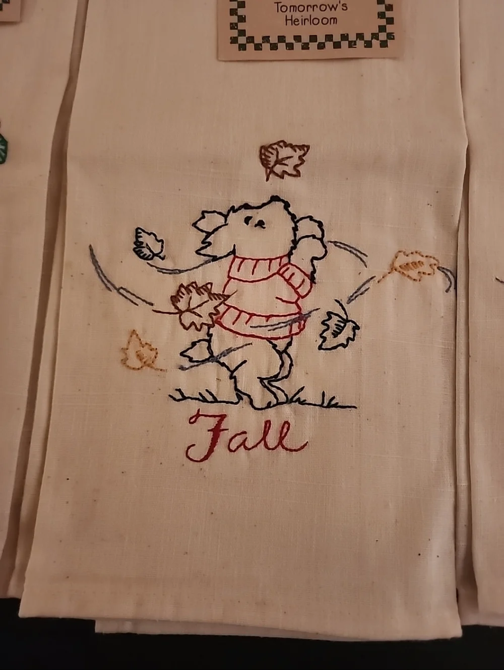 New Could be Vintage Lint Free Tea Towel, Tomorrow's Heirloom, Set Of 3, Mervyns